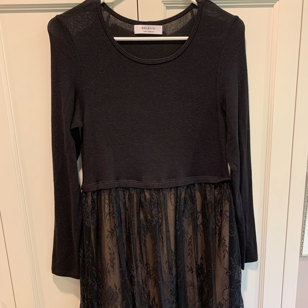 Black lace dress